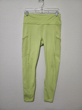 Fabletics Powerhold Lime Green High-Waist Pocket Leggings